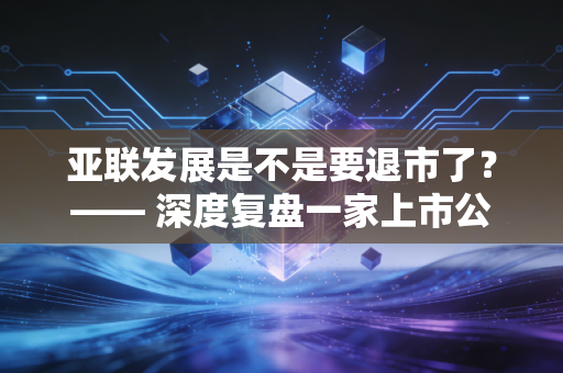 亚联发展是不是要退市了？—— 深度复盘一家上市公司的至暗时刻与散户的博弈