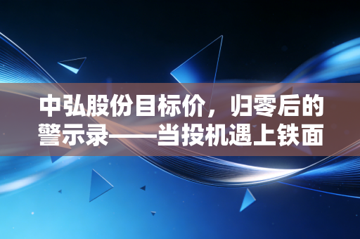 中弘股份目标价,归零后的警示录——当投机遇上铁面监管