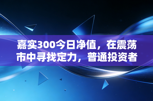 嘉实300今日净值,在震荡市中寻找定力,普通投资者的避风港还能稳吗?