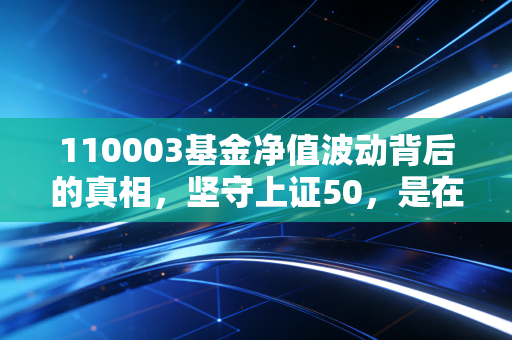 110003基金净值波动背后的真相，坚守上证50，是在熬鸡汤还是等风来？