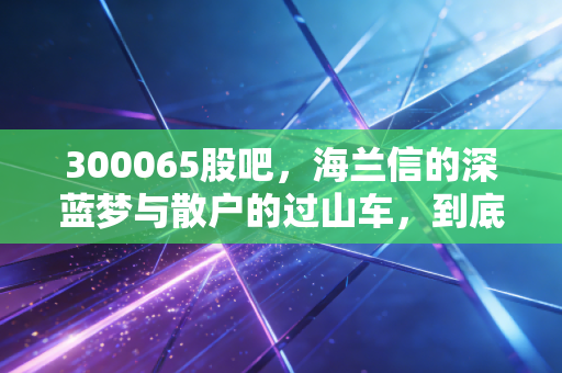 300065股吧,海兰信的深蓝梦与散户的过山车,到底谁在裸泳?