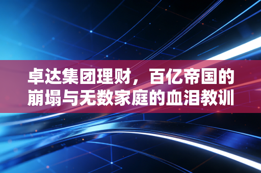 卓达集团理财，百亿帝国的崩塌与无数家庭的血泪教训