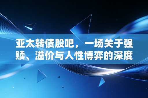 亚太转债股吧,一场关于强赎、溢价与人性博弈的深度复盘