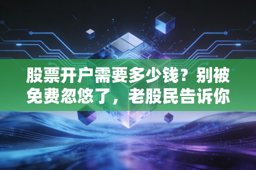 股票开户需要多少钱?别被免费忽悠了,老股民告诉你背后的真实账单