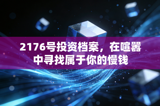 2176号投资档案,在喧嚣中寻找属于你的慢钱