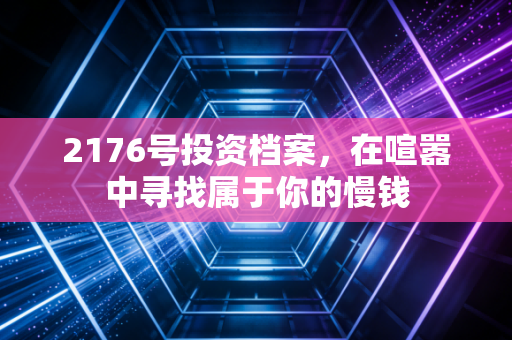 2176号投资档案,在喧嚣中寻找属于你的慢钱