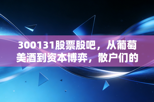 300131股票股吧，从葡萄美酒到资本博弈，散户们的爱恨情仇究竟为哪般？