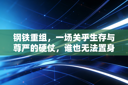 钢铁重组，一场关乎生存与尊严的硬仗，谁也无法置身事外