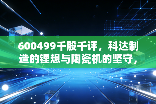 600499千股千评，科达制造的锂想与陶瓷机的坚守，这波行情到底能不能追？