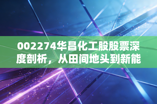 002274华昌化工股股票深度剖析，从田间地头到新能源，这只老牌化工股还有多少想象力？