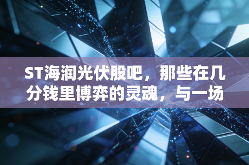 ST海润光伏股吧,那些在几分钱里博弈的灵魂,与一场关于财富毁灭的警示录