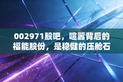 002971股吧，喧嚣背后的福能股份，是稳健的压舱石还是被低估的潜力股？