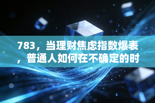 783，当理财焦虑指数爆表，普通人如何在不确定的时代守住稳稳的幸福？