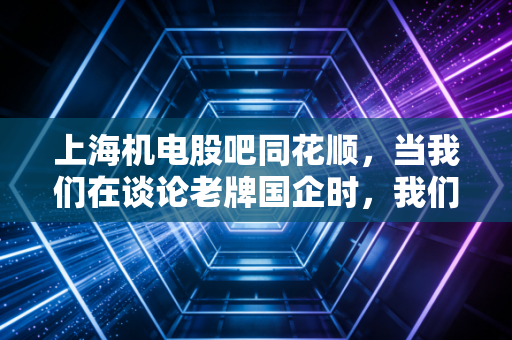 上海机电股吧同花顺,当我们在谈论老牌国企时,我们在谈论什么?——一场关于人性、电梯与红利的深度复盘