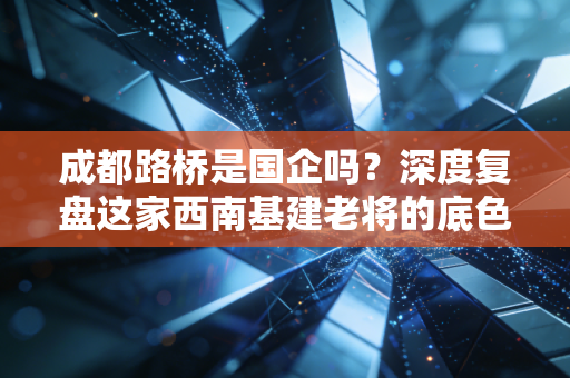 成都路桥是国企吗？深度复盘这家西南基建老将的底色与民企突围战