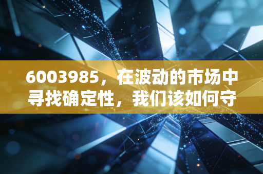 6003985，在波动的市场中寻找确定性，我们该如何守住钱袋子？