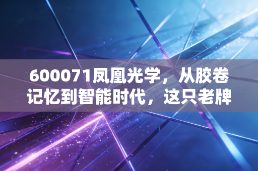 600071凤凰光学，从胶卷记忆到智能时代，这只老牌光学股还能看见未来吗？