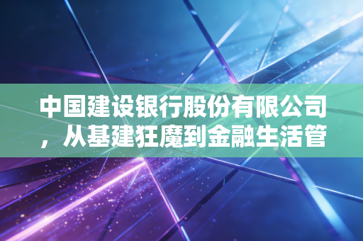 中国建设银行股份有限公司，从基建狂魔到金融生活管家的蜕变之路