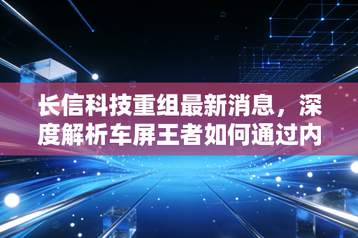 长信科技重组最新消息，深度解析车屏王者如何通过内部手术重塑估值，是陷阱还是机遇？