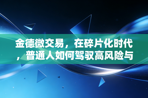 金德微交易，在碎片化时代，普通人如何驾驭高风险与高收益的博弈？