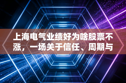 上海电气业绩好为啥股票不涨，一场关于信任、周期与大象起舞的深度博弈