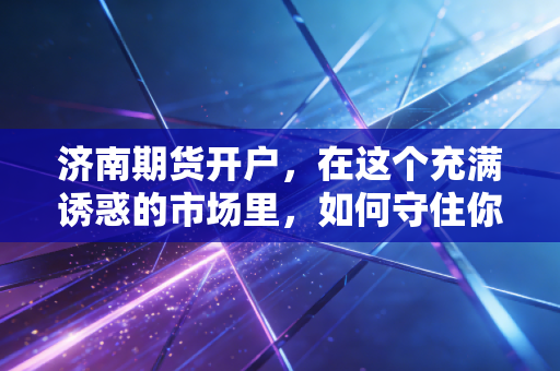 济南期货开户，在这个充满诱惑的市场里，如何守住你的本金？