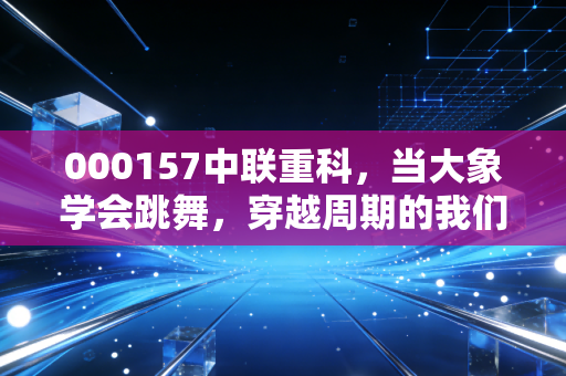 000157中联重科，当大象学会跳舞，穿越周期的我们该如何下注？