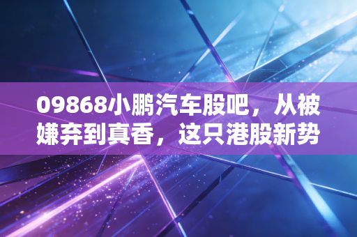 09868小鹏汽车股吧，从被嫌弃到真香，这只港股新势力到底经历了什么？