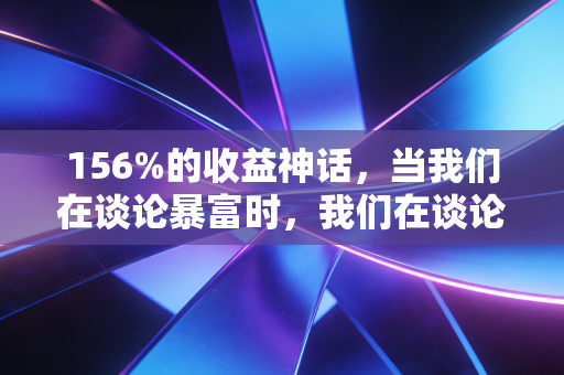 156%的收益神话，当我们在谈论暴富时，我们在谈论什么？