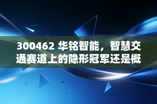 300462 华铭智能，智慧交通赛道上的隐形冠军还是概念玩家？深度解析背后的投资逻辑