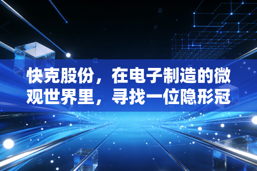 快克股份,在电子制造的微观世界里,寻找一位隐形冠军的长期主义