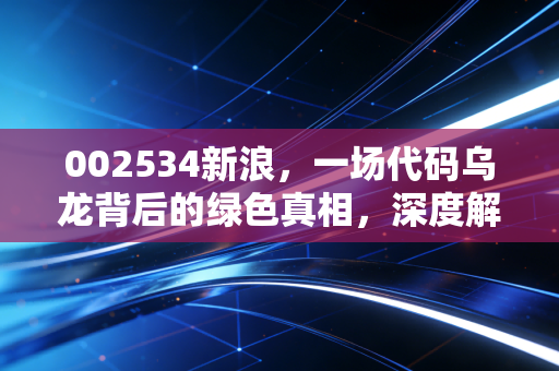 002534新浪,一场代码乌龙背后的绿色真相,深度解析西子洁能的逆袭之路