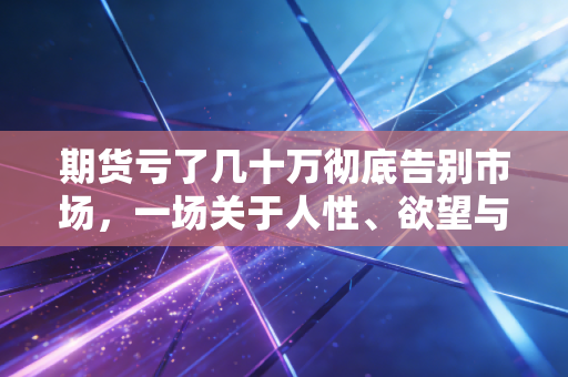 期货亏了几十万彻底告别市场,一场关于人性、欲望与生存的残酷修罗场