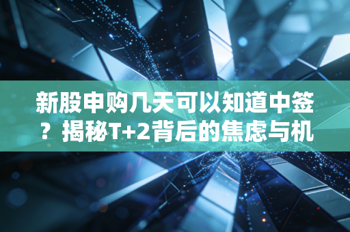 新股申购几天可以知道中签？揭秘T+2背后的焦虑与机遇，老股民带你玩转打新