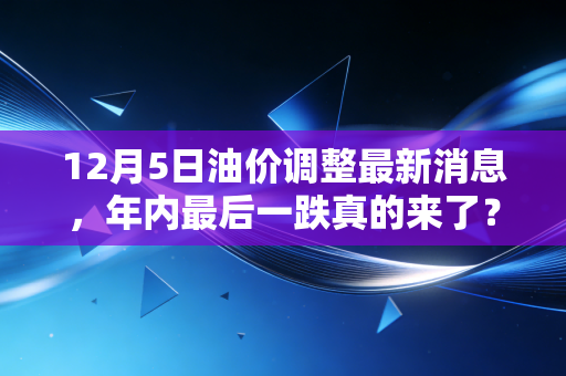 12月5日油价调整最新消息，年内最后一跌真的来了？车主深夜排队只为省这一顿饭钱