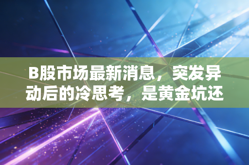 B股市场最新消息,突发异动后的冷思考,是黄金坑还是被遗忘的角落?
