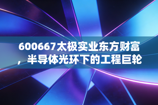 600667太极实业东方财富，半导体光环下的工程巨轮，是真材实料还是概念炒作？
