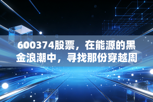 600374股票，在能源的黑金浪潮中，寻找那份穿越周期的确定性