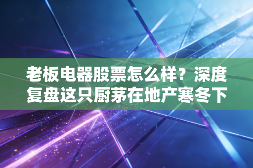老板电器股票怎么样？深度复盘这只厨茅在地产寒冬下的生存之道与投资价值