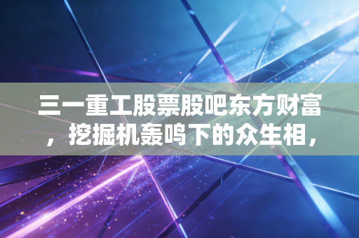 三一重工股票股吧东方财富，挖掘机轰鸣下的众生相，是周期陷阱还是黄金坑？