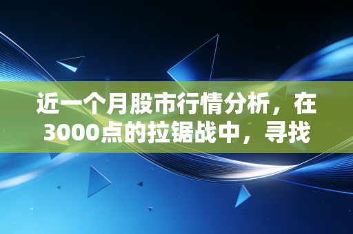近一个月股市行情分析,在3000点的拉锯战中,寻找确定性的微光