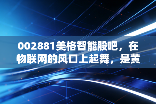 002881美格智能股吧,在物联网的风口上起舞,是黄金坑还是接盘侠?