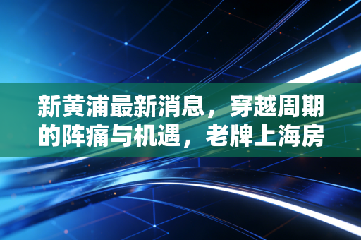 新黄浦最新消息,穿越周期的阵痛与机遇,老牌上海房企能否守住黄金地皮的荣光?