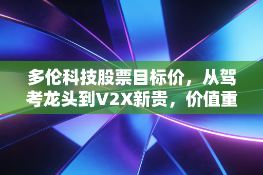多伦科技股票目标价,从驾考龙头到V2X新贵,价值重估下的成长空间究竟有多大?