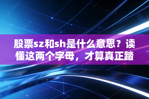股票sz和sh是什么意思?读懂这两个字母,才算真正踏入了A股的大门