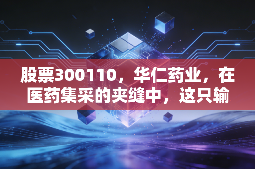 股票300110,华仁药业,在医药集采的夹缝中,这只输液老兵还能打吗?