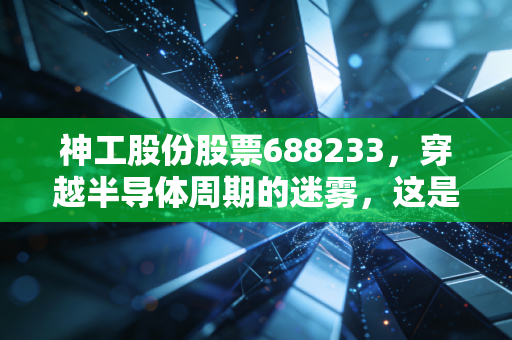 神工股份股票688233，穿越半导体周期的迷雾，这是一家被低估的隐形冠军吗？