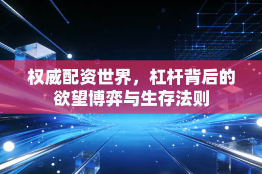 权威配资世界,杠杆背后的欲望博弈与生存法则