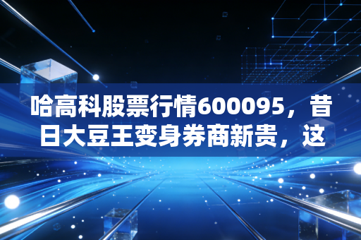 哈高科股票行情600095，昔日大豆王变身券商新贵，这波行情到底怎么走？