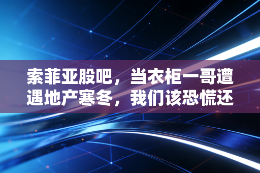索菲亚股吧，当衣柜一哥遭遇地产寒冬，我们该恐慌还是贪婪？